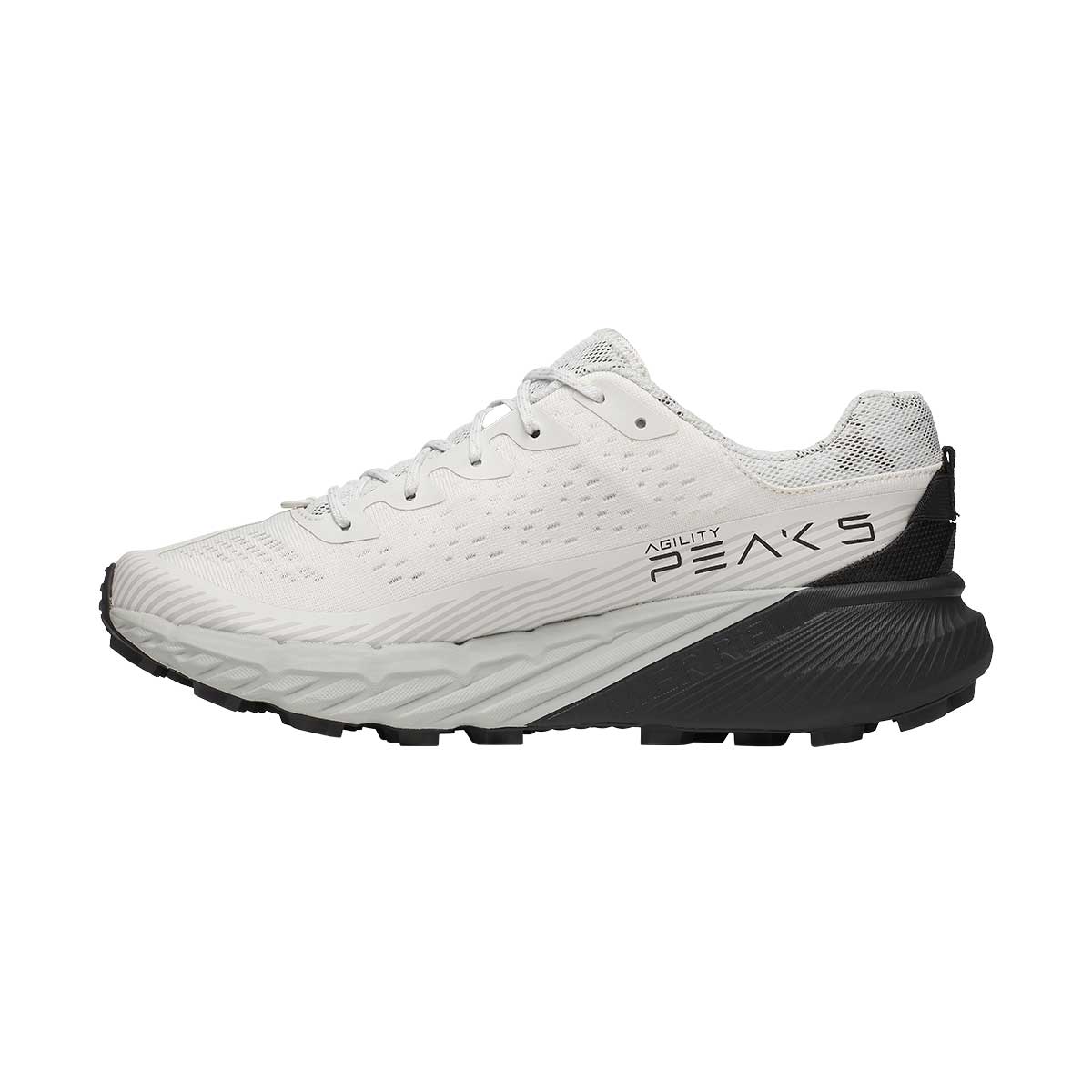 Merrell Agility Peak 5 Trail Run Shoe Men's in Ash and Black